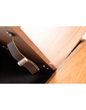 Mesa Qtop detalle apertura Ahinkko | Esturri Mobiliario