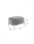 Reposapies Pillow Gris