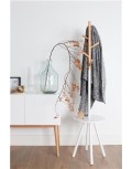 COAT RACK TABLE TREE WHITE