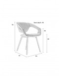 Silla Flexback bouclé