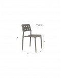 Silla exterior Saw (apilable)