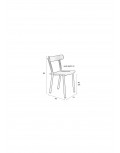Silla exterior Friday verde