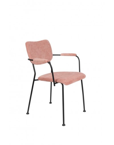 SILLA CON BRAZOS BENSON ROSA