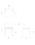 Silla Bok Teca Marrón