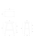 Taburete Cocina Osso