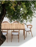 Silla de Jardín Bok Teca con cojín