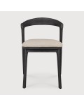 Silla Bok de Jardín Teca negra con cojín