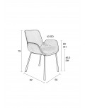 SILLA CON BRAZOS BRIT LL NEGRO