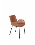 SILLA CON BRAZOS BRIT LL MARRÓN